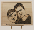 gravure portrait en bois
